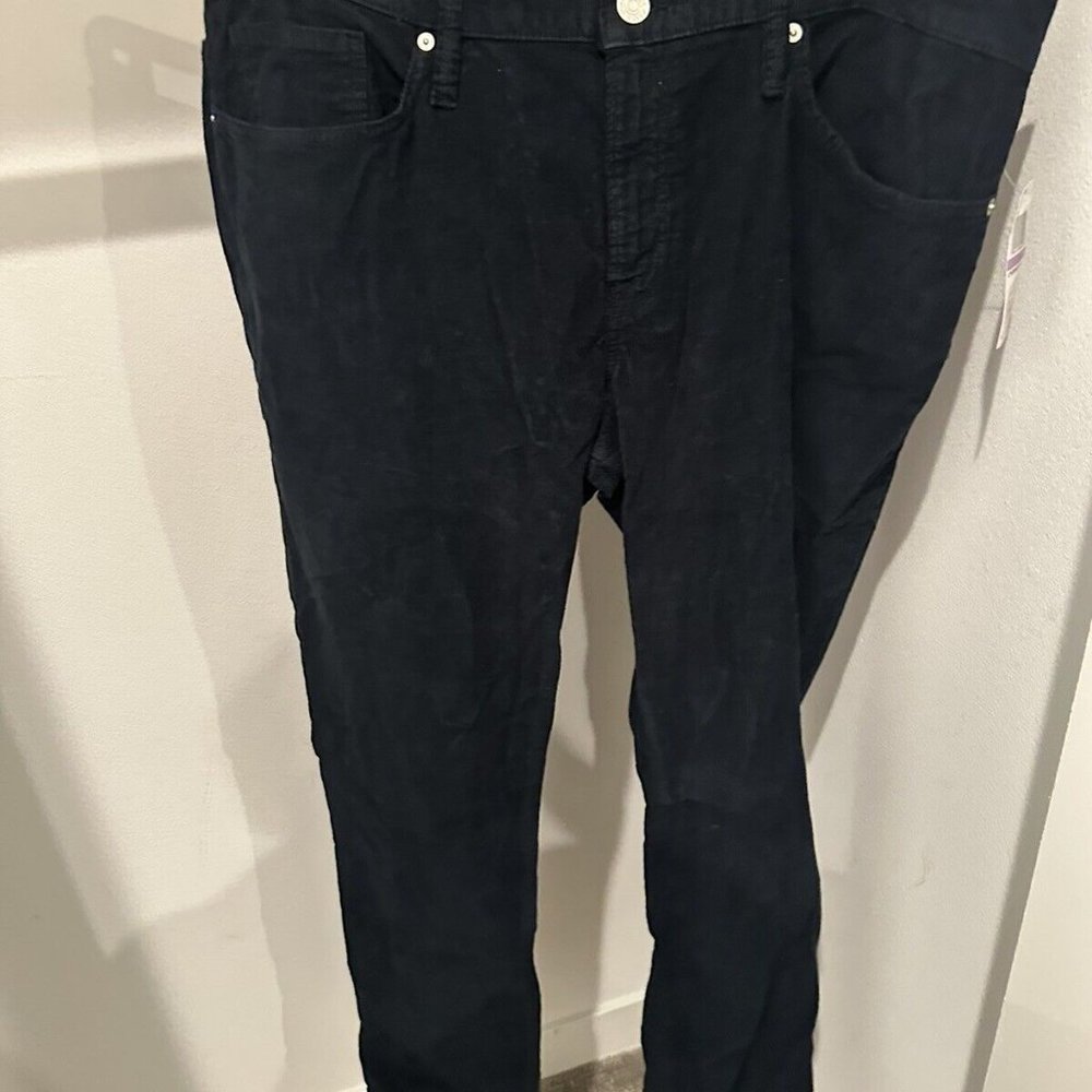 Frame corduroy Navy blue mens pants 38 LMH160 MSRP $228 NAVY LHOMME SLIM